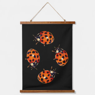 Lieveheersbeestje Ga Rond Abstract Hangend Wandkleed