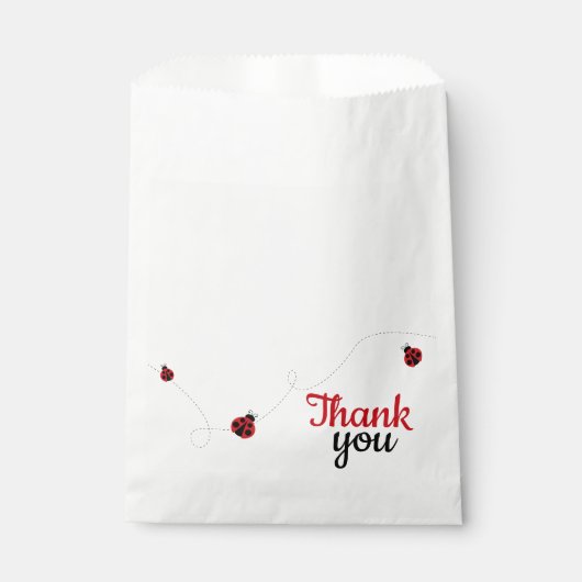 Lieveheersbeestje Gewoon Sweet Elegant Dank u Favo Bedankzakje (Voorkant)
