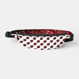 Lieveheersbeestje glinstert rood patroon wit heuptasje