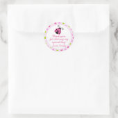 Lieveheersbeestje Groen Roze Gift Favor Label (Tas)
