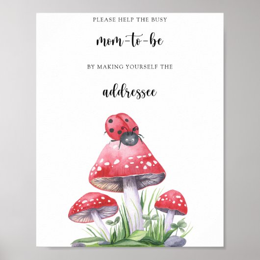 Lieveheersbeestje - Help de bezige aanstaande moed Poster (Voorkant)