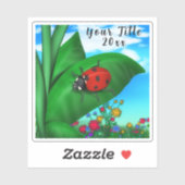 Lieveheersbeestje in de lente sticker (Vel)