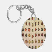 lieveheersbeestje insectenbeestje sleutelhanger (Voorkant Links)