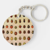 lieveheersbeestje insectenbeestje sleutelhanger (Achterkant)