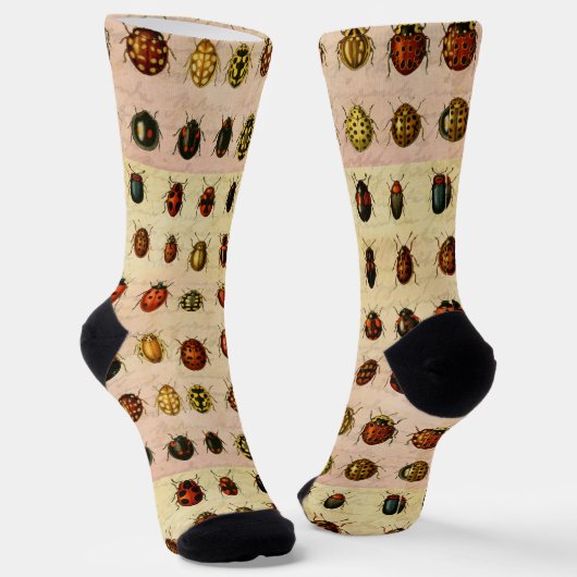 lieveheersbeestje insectenbeestje sokken (Gebogen)
