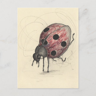 Lieveheersbeestje kan niet dansen feestdagenkaart