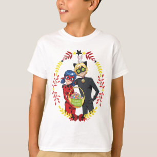 Lieveheersbeestje & kat Noir Paasmand T-shirt