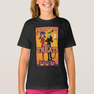 Lieveheersbeestje & kat Noir Trick or treat! T-shirt