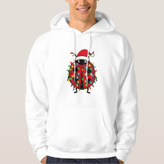 Lieveheersbeestje Kerstman Hoed Vakantie Insect Ke Hoodie