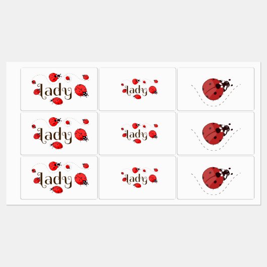 Lieveheersbeestje Labels (Vel)