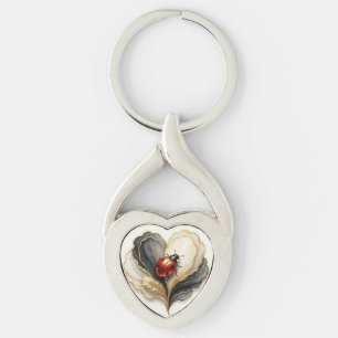 Lieveheersbeestje Lieveheersbeestje Hartblad Sleutelhanger