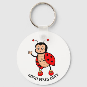 Lieveheersbeestje met alleen goede vibraties op wi sleutelhanger