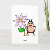 Lieveheersbeestje met Bloem.PNG Kaart (Achterkant)