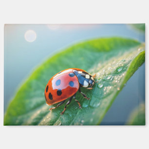 Lieveheersbeestje Natuur Kleurrijke Wildlife Seren Magneet