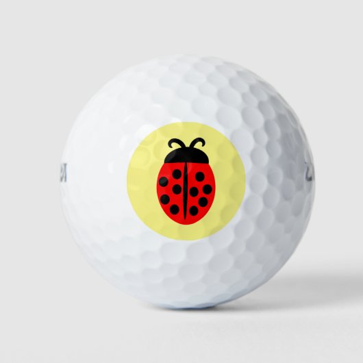 Lieveheersbeestje Ontwerp Golfballen (Voorkant)