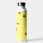 Lieveheersbeestje op geel waterfles (Links)