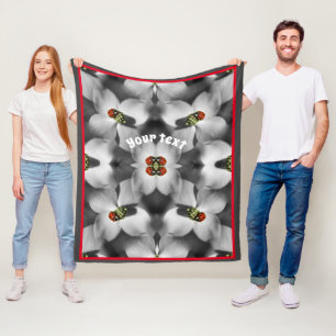 Lieveheersbeestje op hondenbloem Abstract geperson Fleece Deken