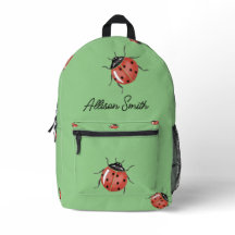 Lieveheersbeestje op lichtgroen gepersonaliseerd