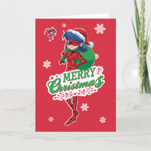 Lieveheersbeestje Prettig kerstfeest Feestdagen Kaart