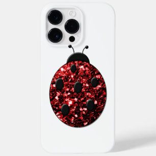 Lieveheersbeestje Red Sparkles print Case-Mate iPhone 14 Pro Max Hoesje