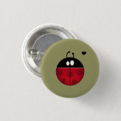 lieveheersbeestje ronde button 3,2 cm (Voorkant /achterkant)