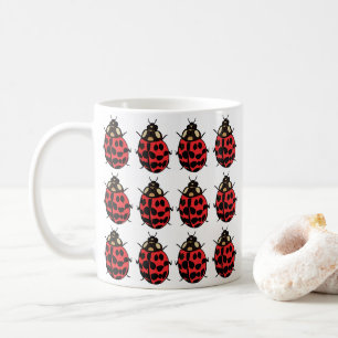 lieveheersbeestje Rood Zwart Insect lieveheersbees Koffiemok