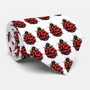 lieveheersbeestje Rood Zwart Insect lieveheersbees Stropdas