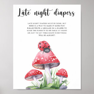 Lieveheersbeestje - Spel met luiers voor late nach Poster