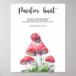 Lieveheersbeestje - speurtocht babyshowerspel poster