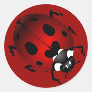 Lieveheersbeestje Stickers Rode Lieveheersbeestjes