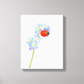 Lieveheersbeestje tekening canvas afdruk (Voorkant)