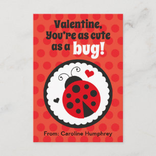 Lieveheersbeestje Valentijnkaartjes voor Kinderen Kaart