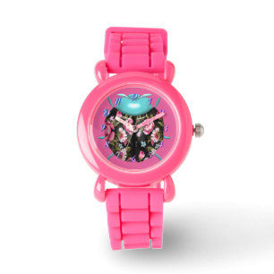 Lieveheersbeestje Victoriaans bloemig schattig ro Horloge