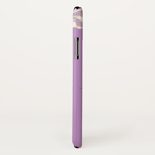 Lieveheersbeestje violet en roos schattig bloemenr Case-Mate iPhone case (Achterkant / rechts)