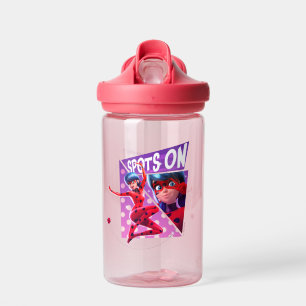 Lieveheersbeestje   Vlekken op Paarse afbeelding Waterfles