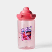 Lieveheersbeestje | Vlekken op Paarse afbeelding Waterfles (Achterkant)