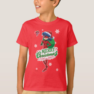 Lieveheersbeestje Vrolijk kerstfeest T-shirt
