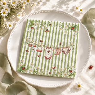 Lieveheersbeestje Wildflower Meisje Baby Shower Servet