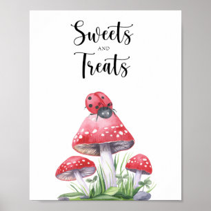 Lieveheersbeestje - zoete traktaties baby shower poster
