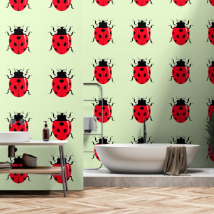 Lieveheersbeestjes aangepaste kleur behang