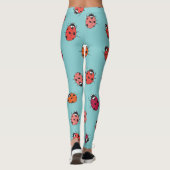 Lieveheersbeestjes, blauwe achtergrond, charmant n leggings (Achterkant)