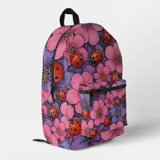 Lieveheersbeestjes Bloemen Bedrukte Rugzak