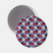 Lieveheersbeestjes en Madeliefjes Patroon Magneet (Voorkant / Achterkant)