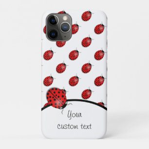 Lieveheersbeestjes in het rood iPhone 11 pro hoesje