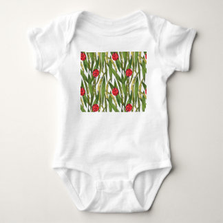 Lieveheersbeestjes: madeliefje achtergrond waterve romper