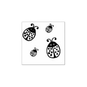 Lieveheersbeestjes Rubber Stamp Rubberstempel (Afrduk)