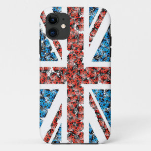 Lieveheersbeestjes UK Vlag Hoesje