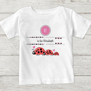 Lieveheersbeestjes voeg naam toe zwart en roze