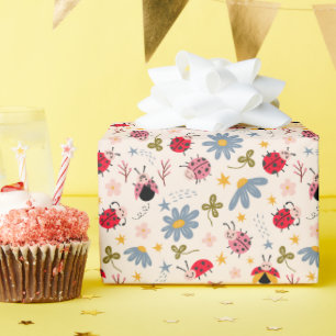 lieveheersbeestjesbloem cadeaupapier