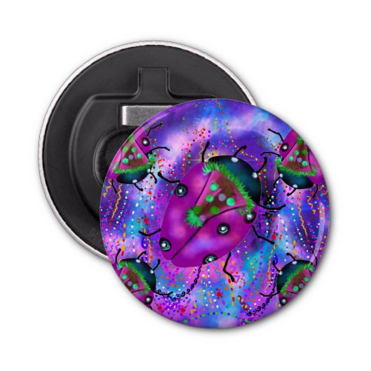 LIEVEHEERSKUNST BUTTON FLESOPENER (Voorkant)